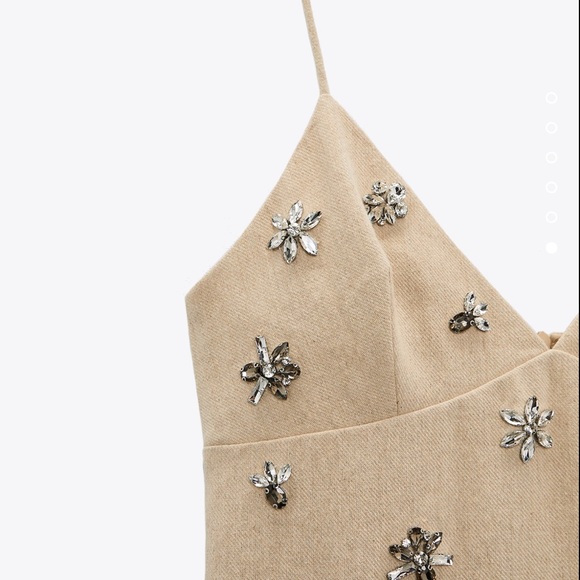 ZARA NEW JEWEL TRIM MINI DRESS - Picture 14 of 14